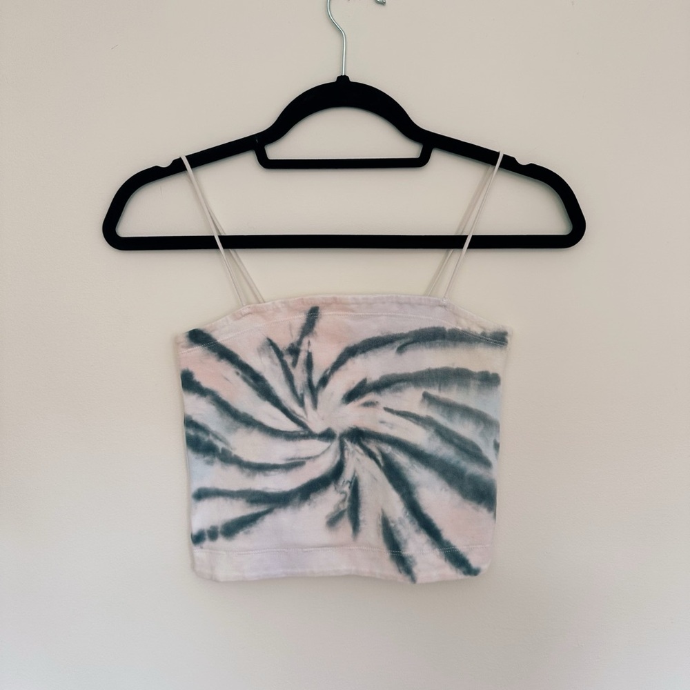 Tie-Dye Spaghetti Strap Crop Top